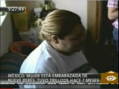 A Mexican woman is pregnant with nine babies local media reported Thursday
