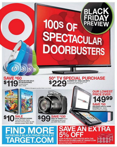 Target Black Friday 2013 Ad (Photo : Screen Grab)