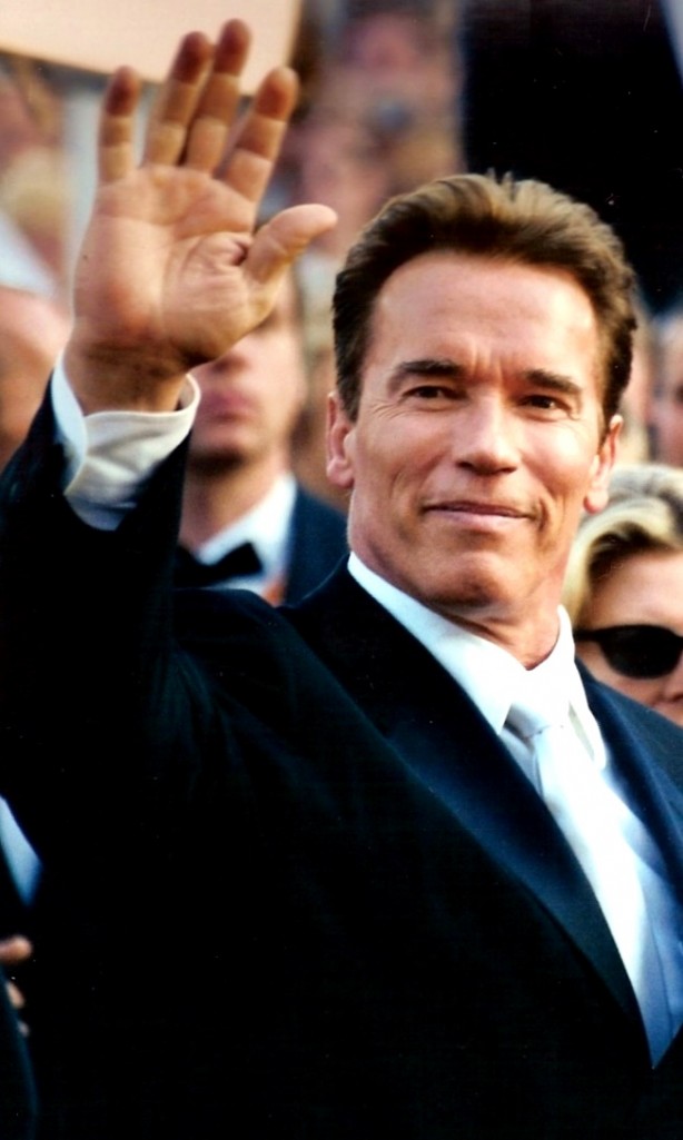 Arnold Schwarzenegger at the 2003 Cannes film festival