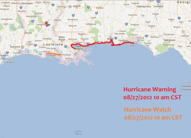 Hurricane Isaac Path Approaching Louisiana, Mississippi, Alabama; Death Toll ...