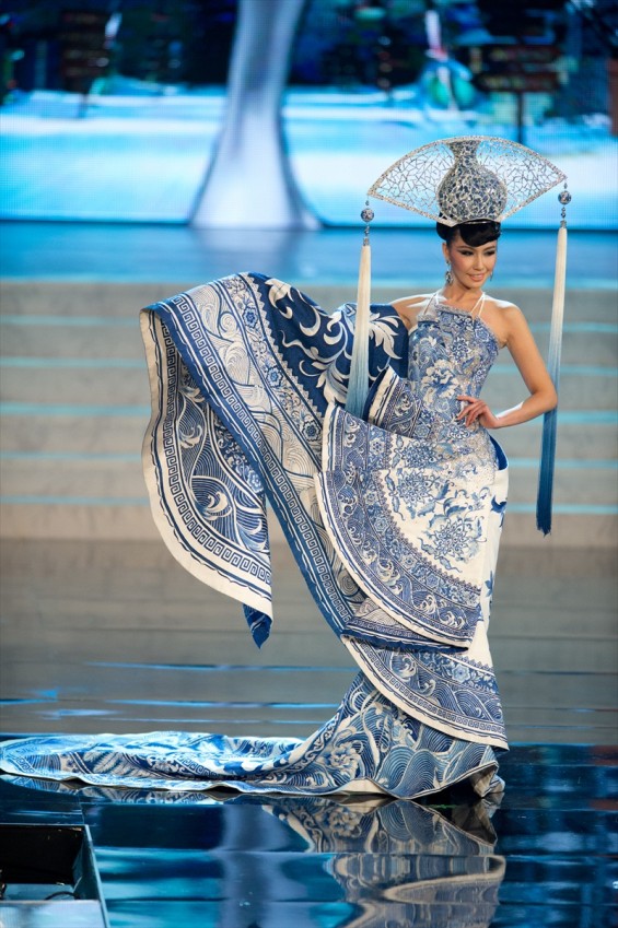 Miss Universe China 2012, Ji Dan Xu, performs onstage at the 2012 Miss Universe National Costume Show on Friday, December 14th at PH Live in Las Vegas, Nevada. 