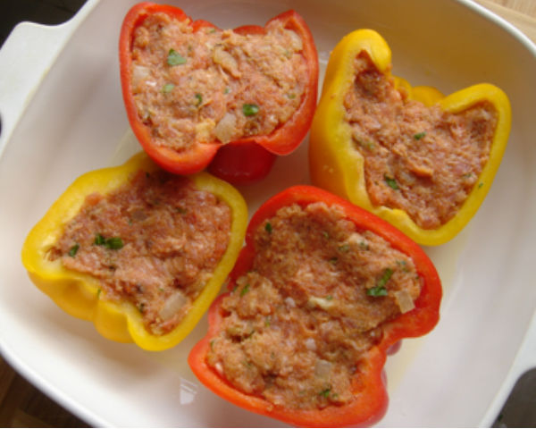 Stuffed bell peppers freezer meal {the virtuous wife}